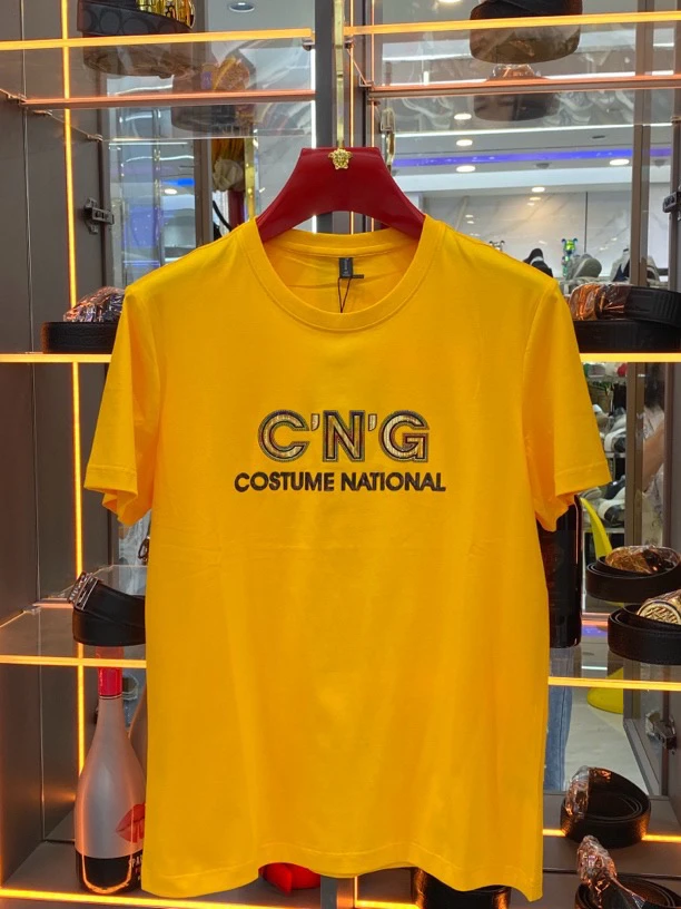 路驰2024夏季新品韩版修身时尚丝光T恤