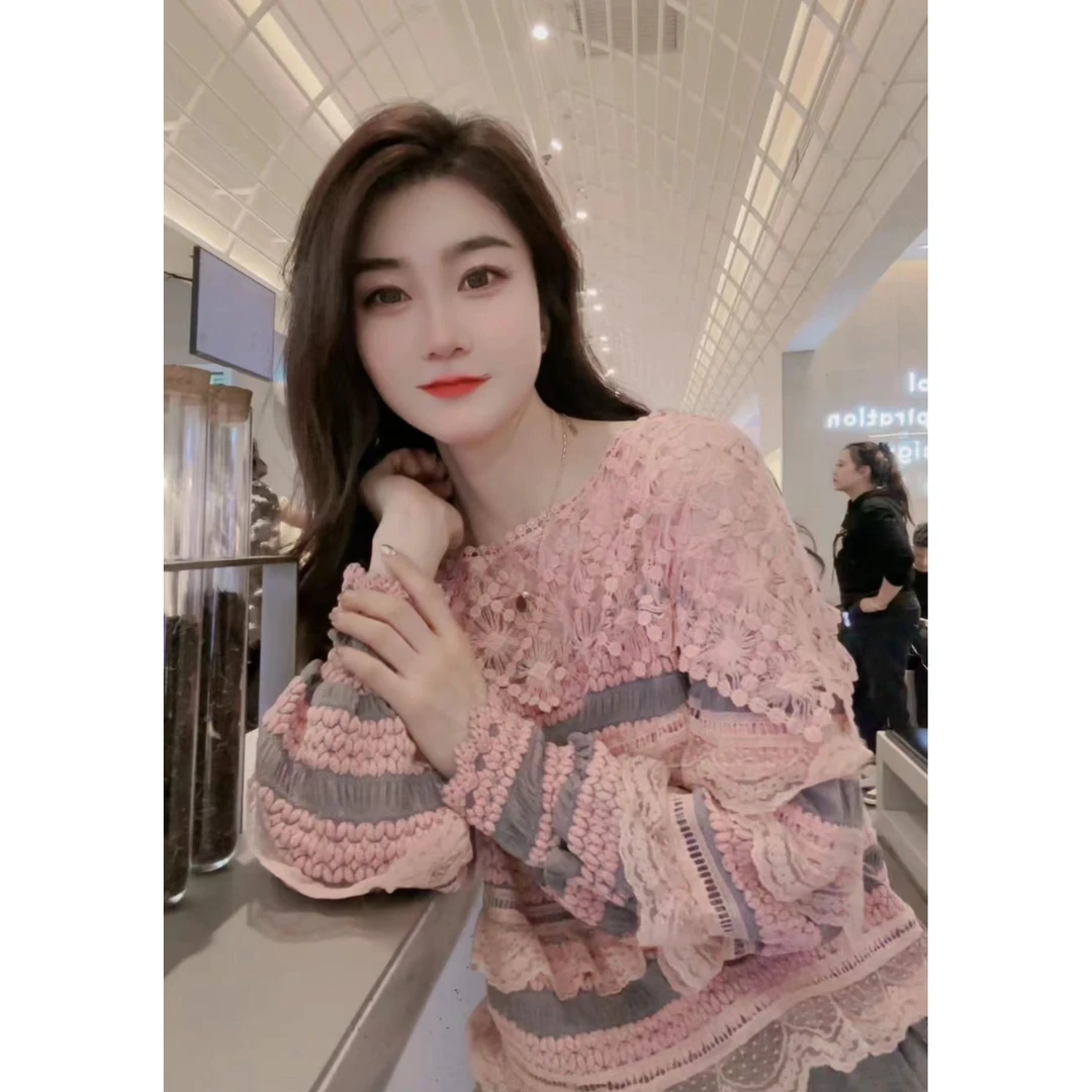 航航HHFS. 『油画蜜桃』气质秋冬新款休闲潮流时尚百搭毛衣8261