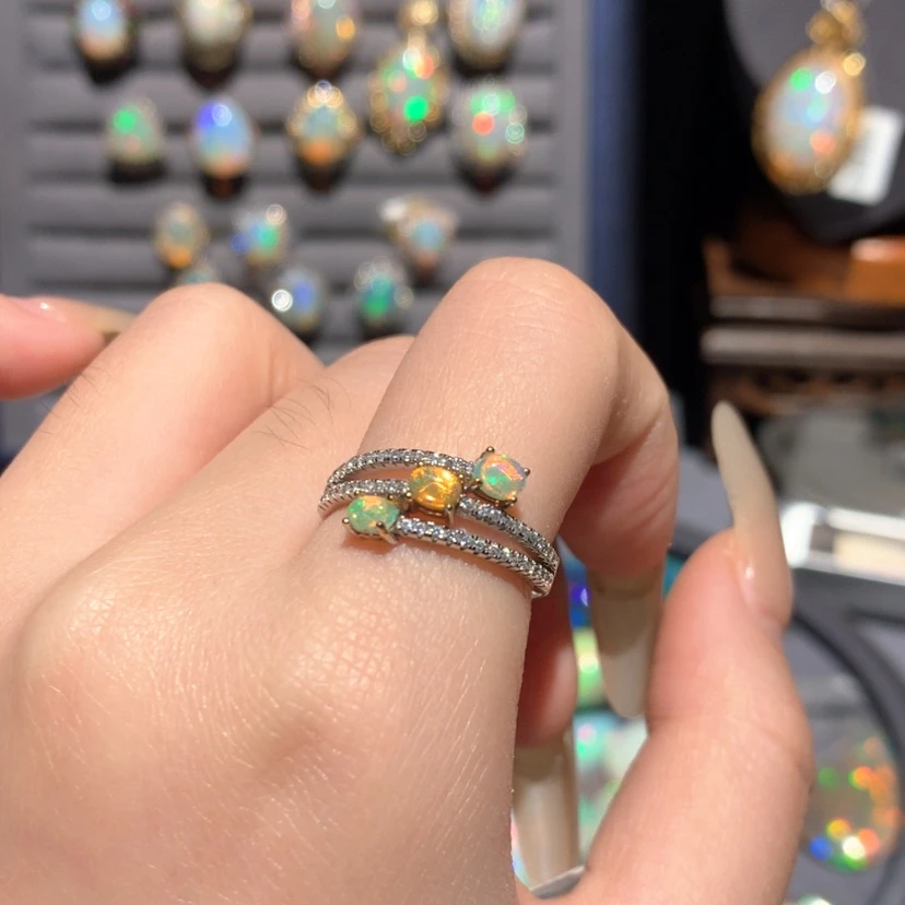 【闪购商品】欧泊定制银S925镶嵌