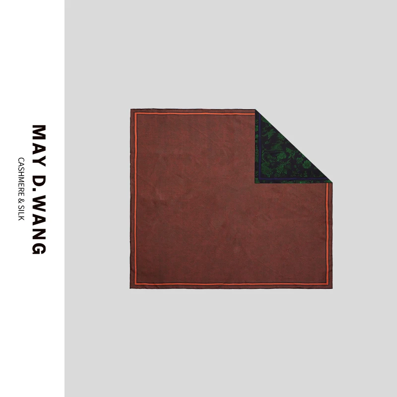 王之造2025新款桑蚕丝伊甸园丝巾 D2F5024