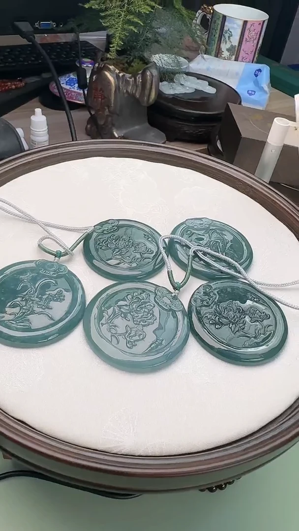 【闪购商品】翡翠颈饰未镶嵌山水牌挂件多样性发一件