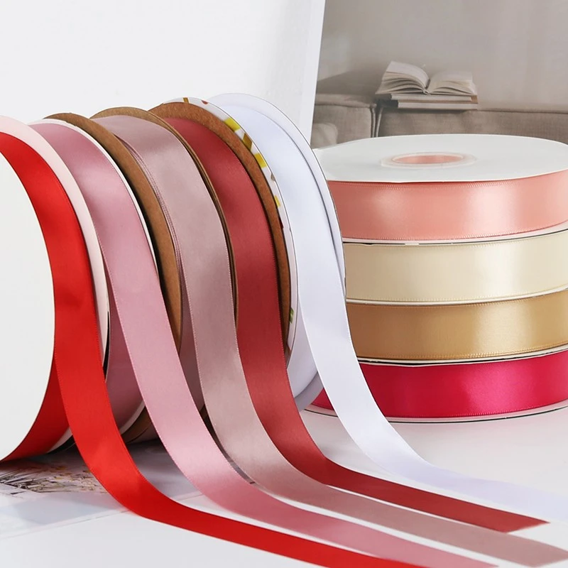 2.5cm纯色丝带鲜花包装手工diy材料花店花束彩带缎带绸带