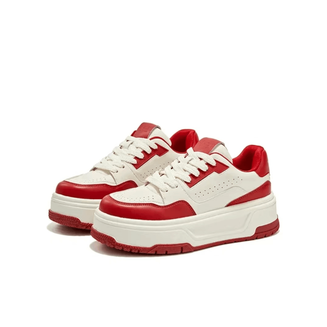 91百搭厚底休闲鞋24春新款德训鞋小个子增高女鞋666