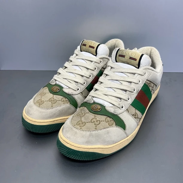 9/gucci 珐琅绿/二手鞋/无盒