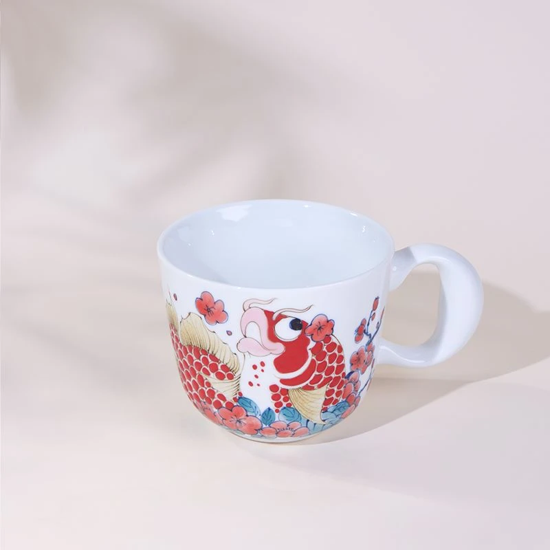 昨明国风国潮锦上添花大容量马克杯