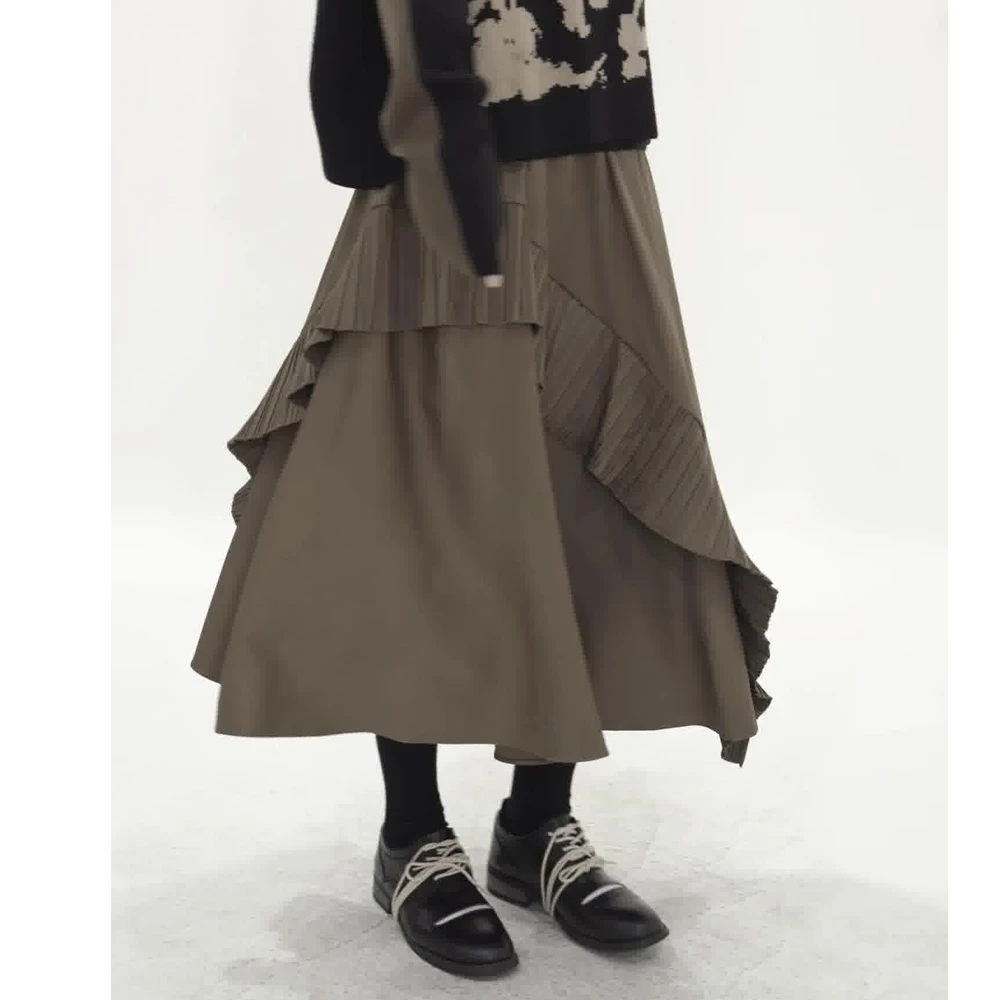 2024秋季新款洋气减龄小个子穿搭休闲时尚高级感百搭毛衣半身裙女