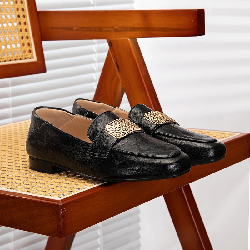 2.5CM/羊皮/34码-40码/新款里外全真皮舒适百搭包跟单鞋