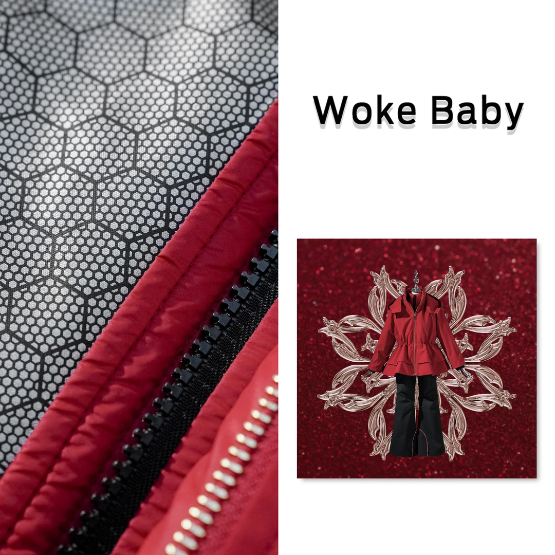 女童冬季上衣90白鸭绒外套新款外套裤子V10059