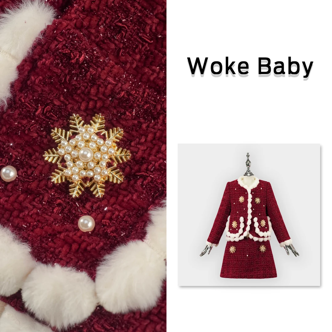 【现货】女童秋冬季新款加厚外套儿童汉服 连衣裙V10259