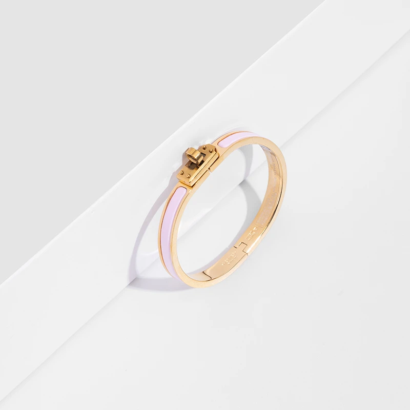 Jewelry JW 轻奢珐琅扣手镯饰品