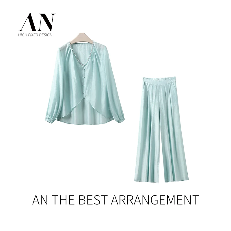 AN高定【宁夏】时尚设计师款高定韩版套装AT2305027