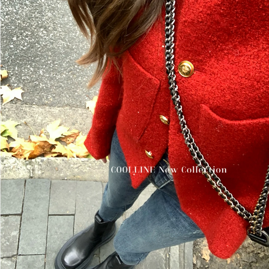 清   林子熙 复古水洗蓝高腰显瘦小脚牛仔裤女显瘦百搭长裤