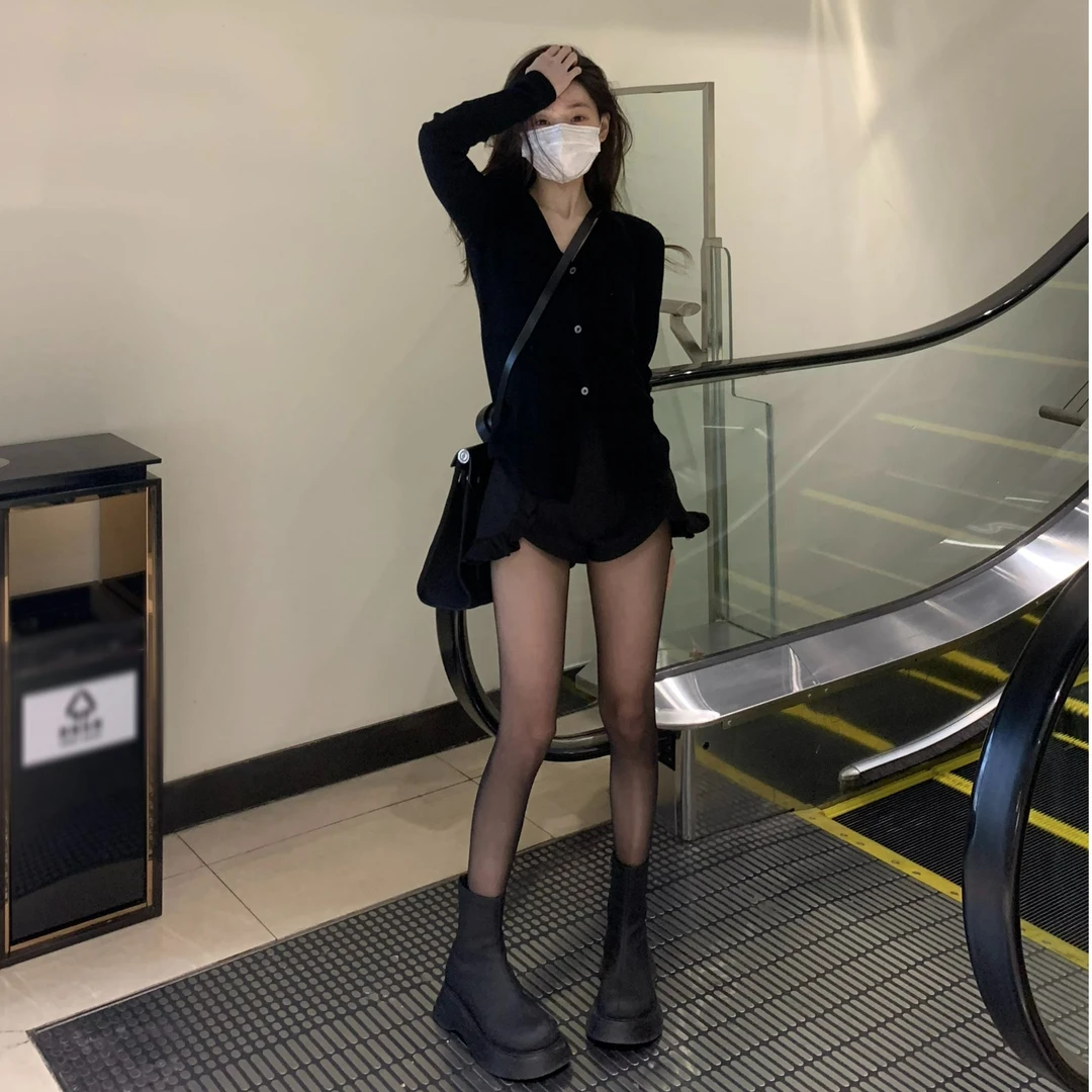 清 COOLLINE 林子熙 花苞短裤 chao显腿长全年可穿