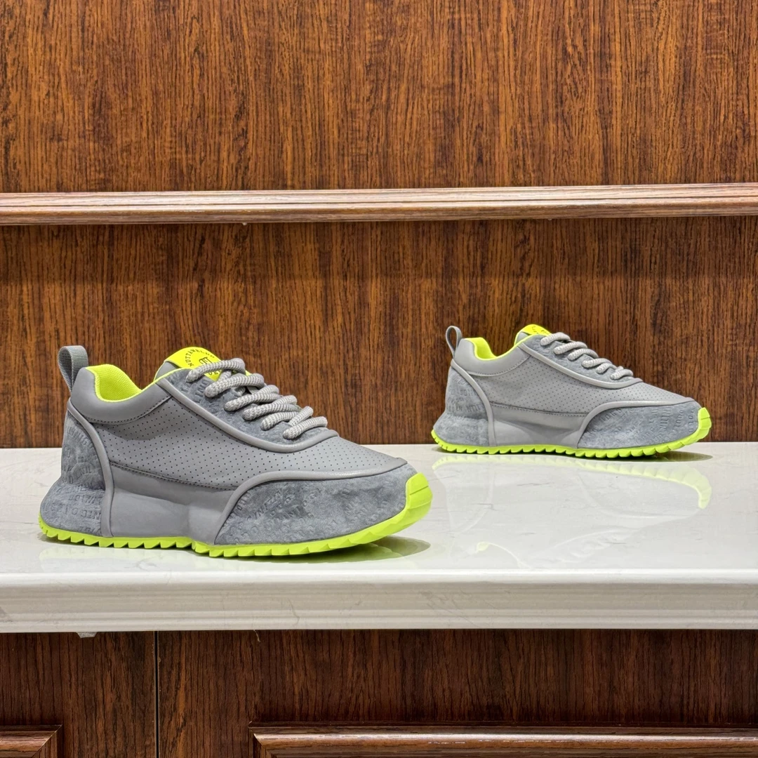 2024早秋新款时尚百搭厚底增高透气轻奢潮流休闲潮男鞋（偏大一码）