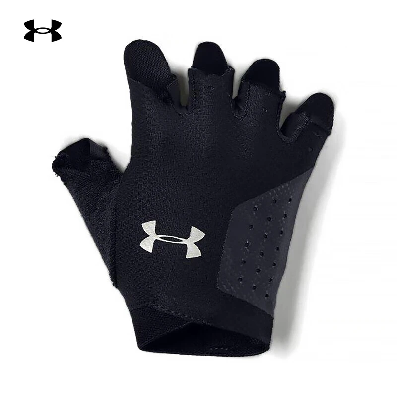 安德玛UA女子运动手套健身骑行撸铁训练防滑耐磨半指手套 1329326