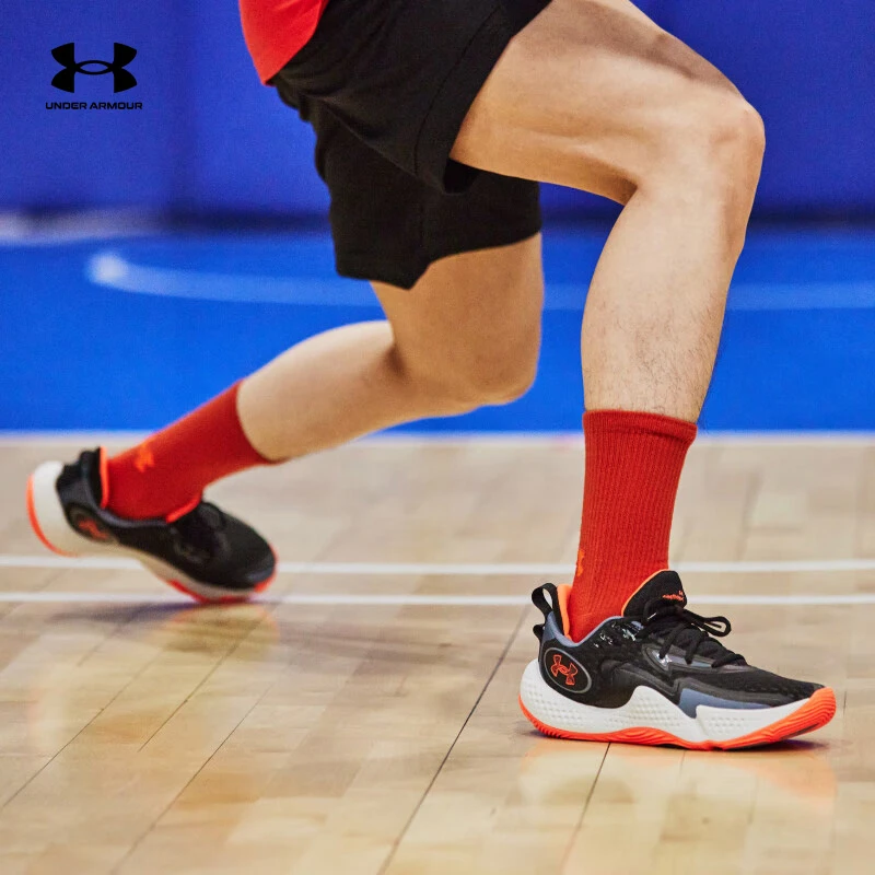 安德玛UASpawn 5春夏男女情侣跑步健身减震耐磨运动篮球鞋3026285