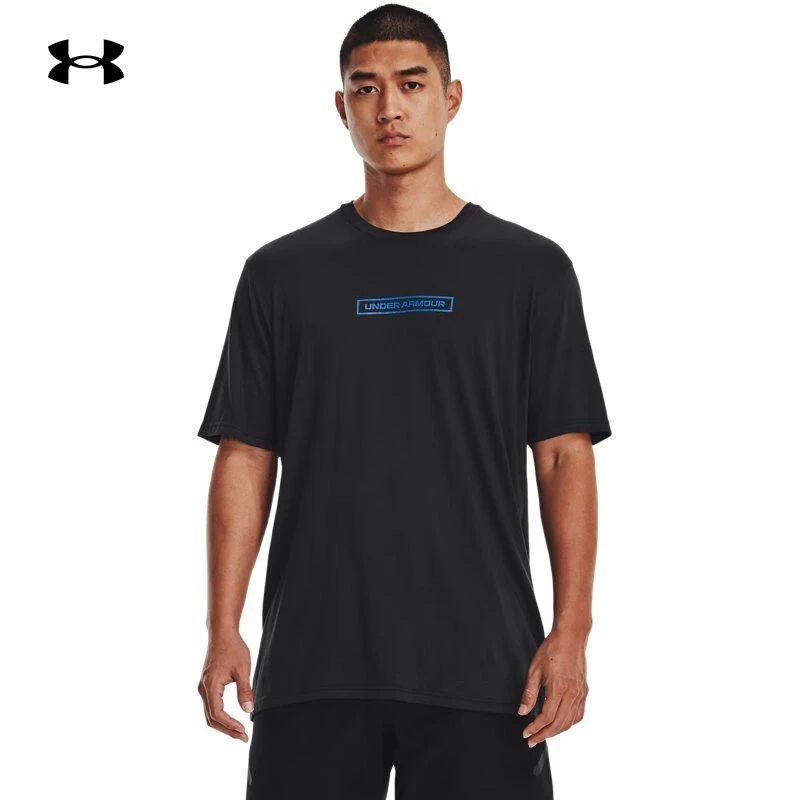 安德玛UA 短袖男士干爽跑步训练户外运动休闲透气半袖T恤 1377559