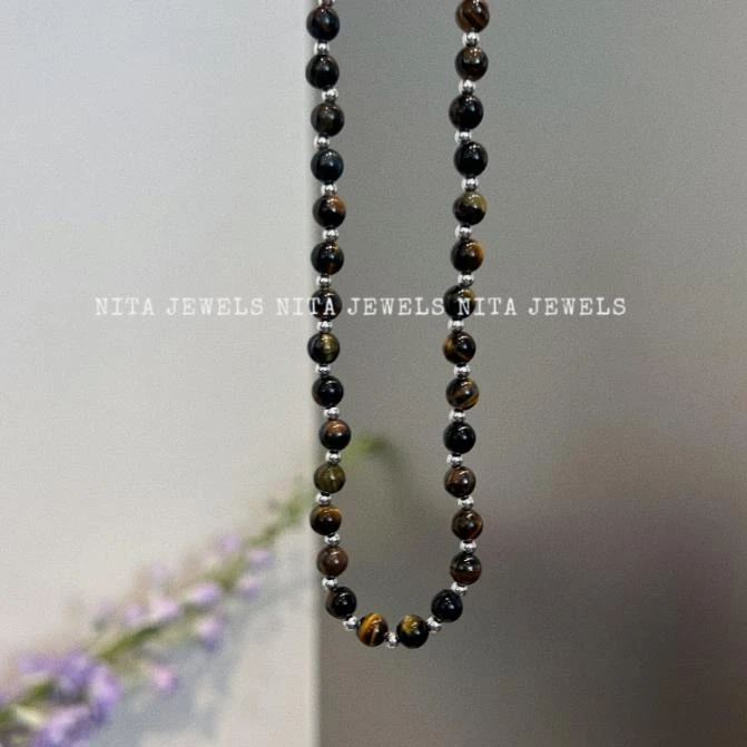链子925银 JIUJIU【星光褪色】项链中性潮流街头甜酷百搭串珠0913