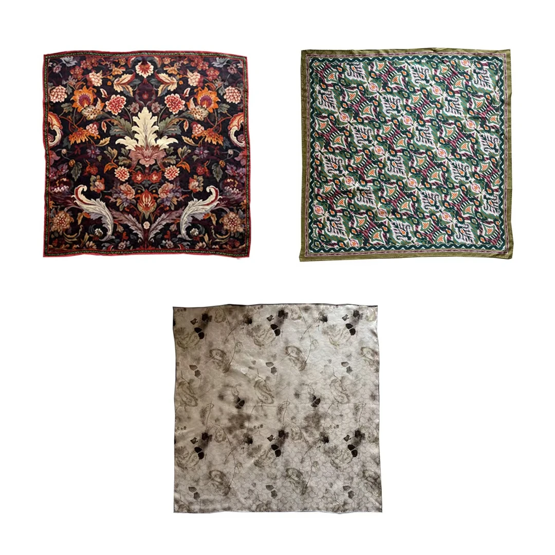 云雾里  桑 蚕 丝  复古文艺休闲 围巾 Y24SSW 005