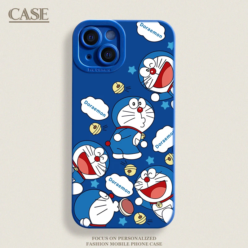 叮当猫适用iphone16promax手机壳15lus苹果13/14全包12/11防摔7/8