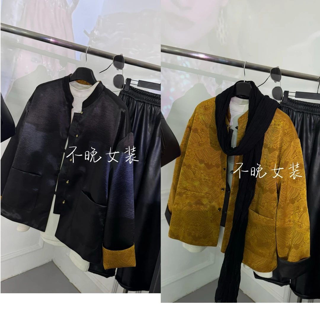 设计师款【心静】高克重外套两面穿春秋款个性酷飒双面休闲时尚气质