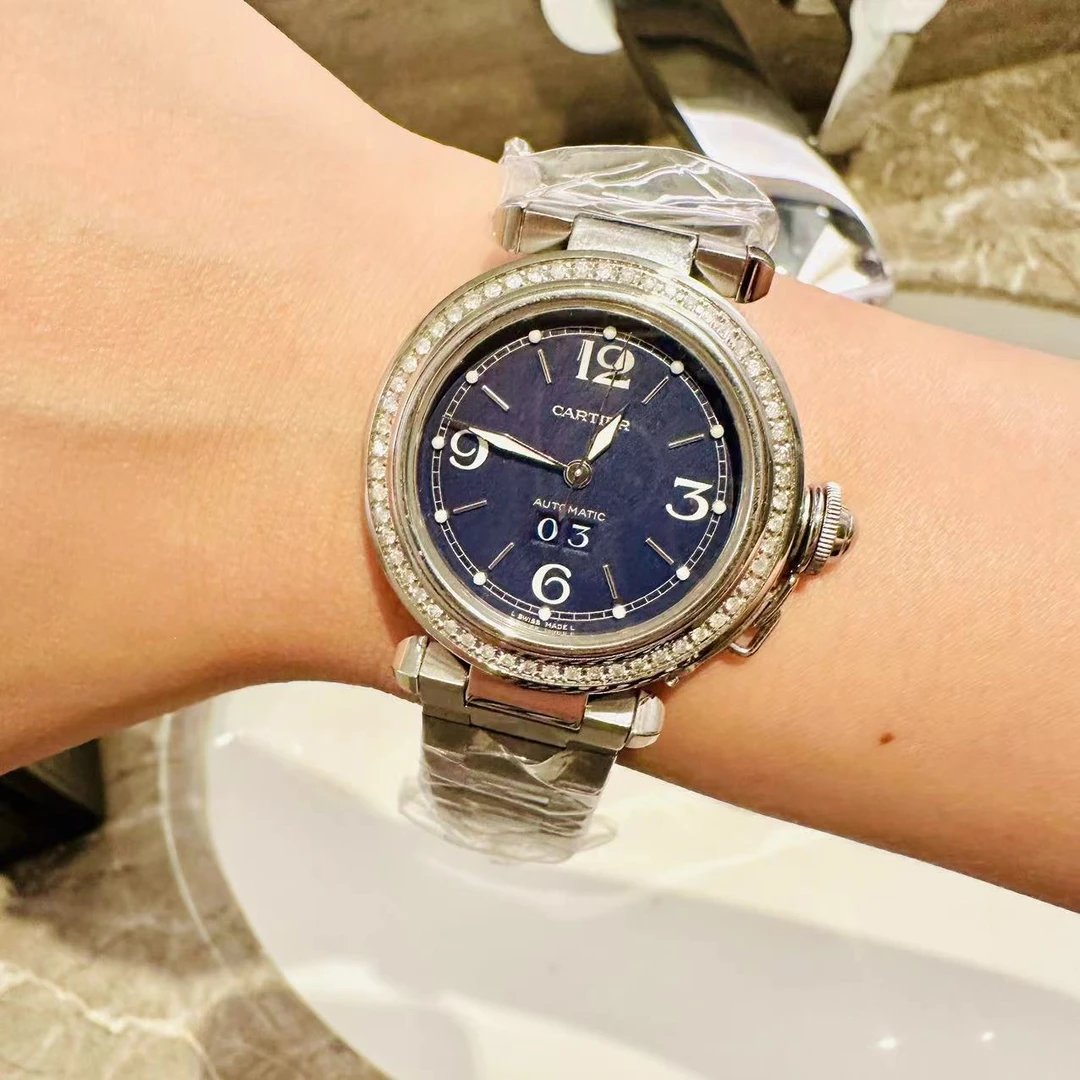 95新 Cartier/卡地亚 自动机械,精钢,35毫米/240818005
