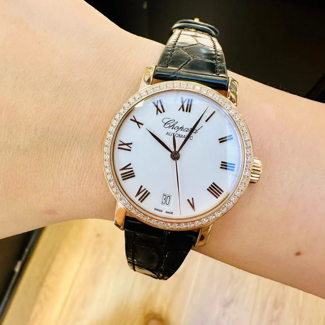 95新 Chopard/萧邦 自动机械,33.5毫米,玫瑰金,241114004