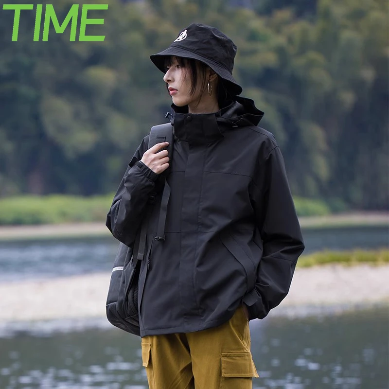 进藏三合一冲锋衣男女款户外运动风衣外套可拆卸内胆防风防水夹克