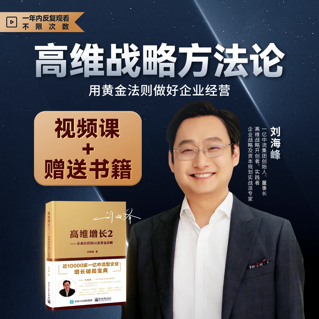 刘海峰老师:高维战略方法论(书+课)