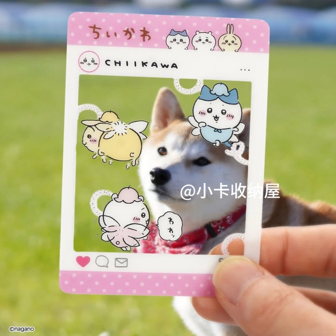 新款chiikawa吉伊卡哇ins吃饭亚克力透卡可爱拍照装饰创意送闺蜜