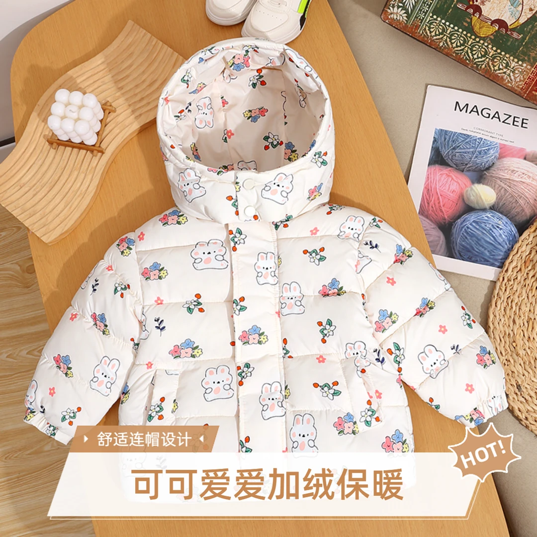 【反季福利】儿童棉袄碎花棉服男女童棉袄秋冬保暖加绒外套工厂直发