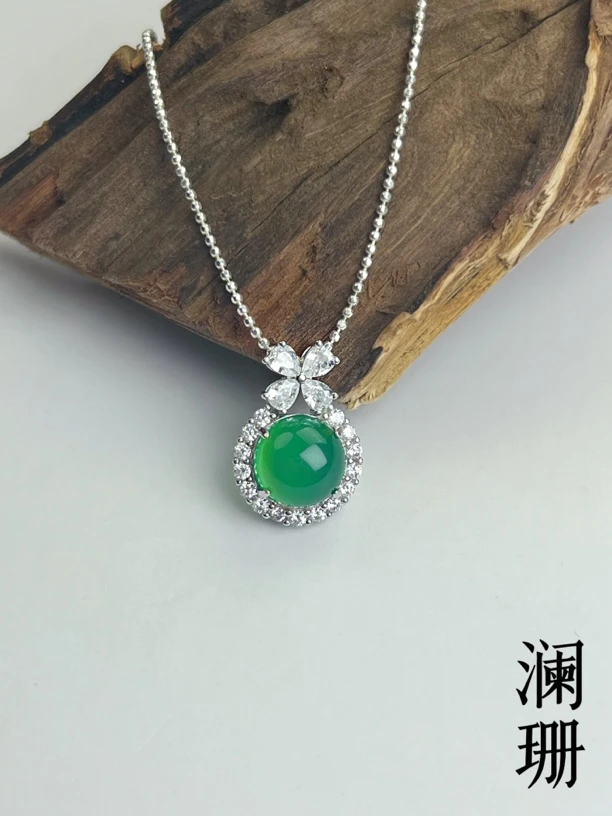 青青子衿｜玉髓*公主扣吊坠