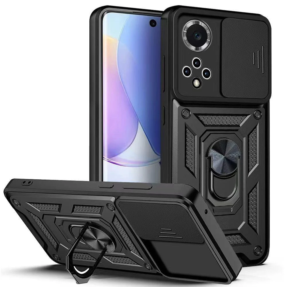 华为nova8推窗手机壳防摔全包v40轻奢版磁吸指环支架一体保护套新