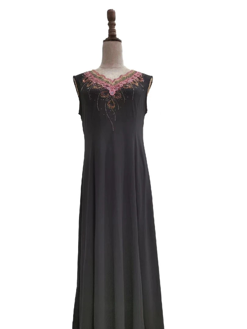 新款时尚无袖连衣裙3608