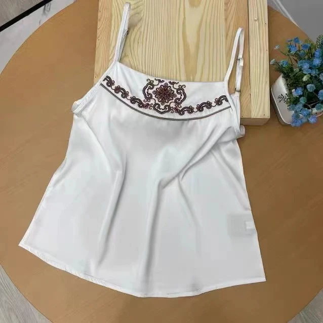 【古韵江南】专属定制·注重品质精致刺绣简约百搭吊带背心A06023