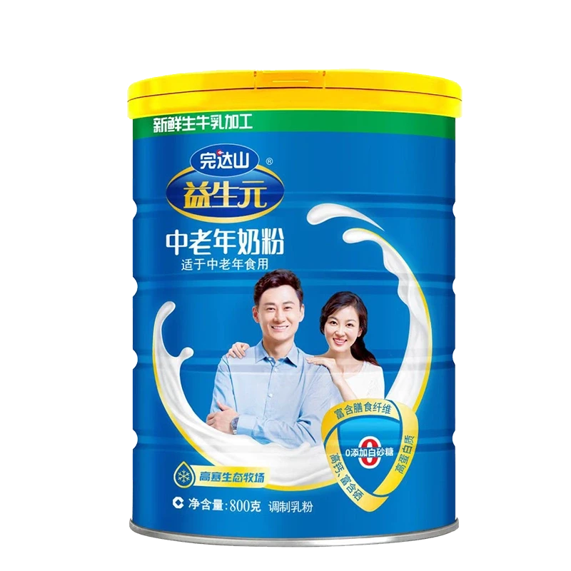 完达山成人中老年老人奶粉富含硒钙高蛋白质益生元中老年送礼800g