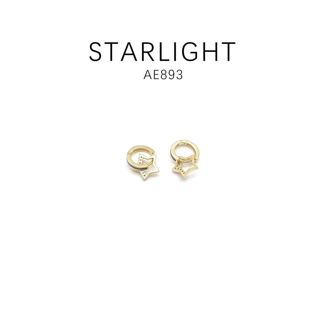 铜合金耳饰 经典款优雅简约气质百搭耳饰~AE893