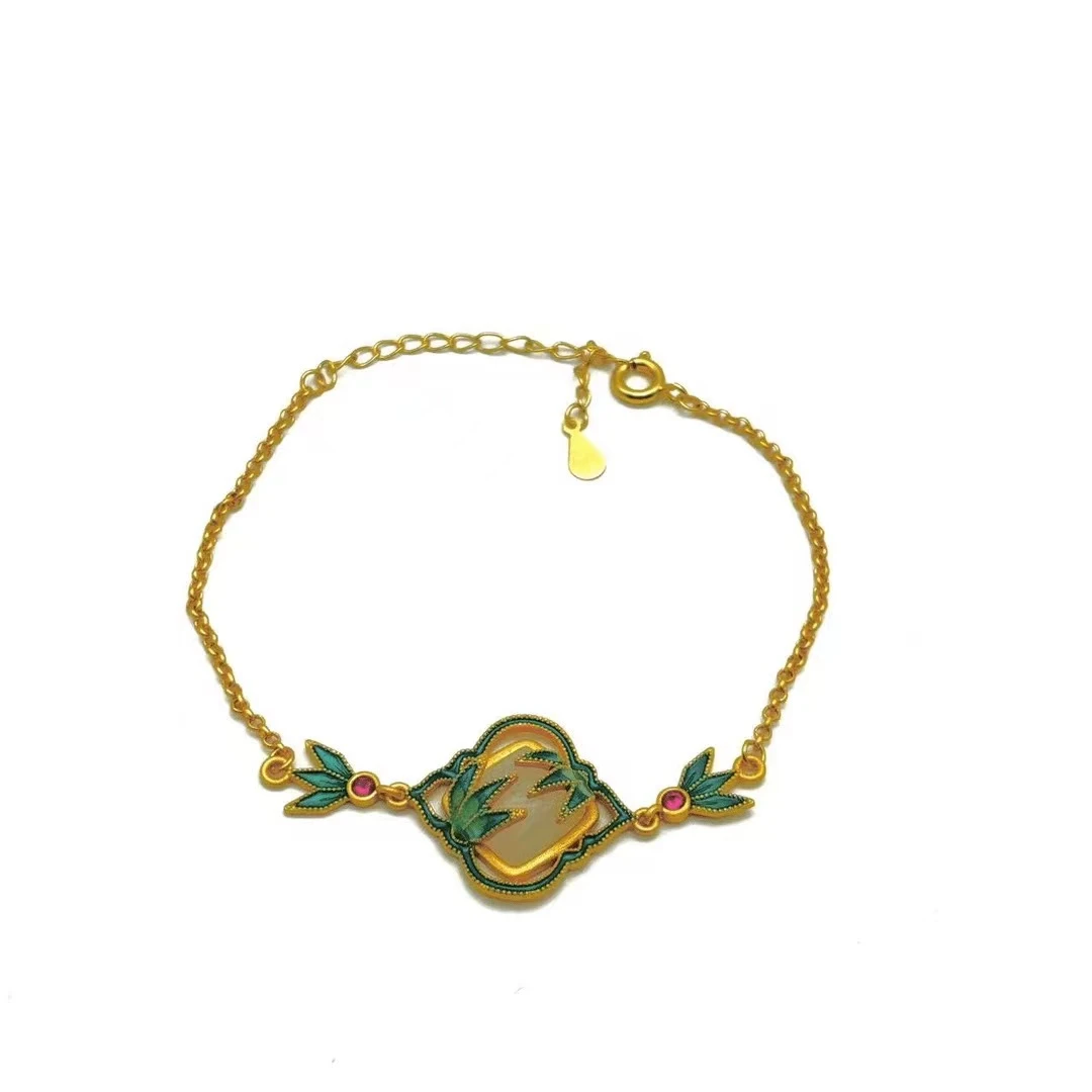 铜合金手链 复古国风素款手链~AE173