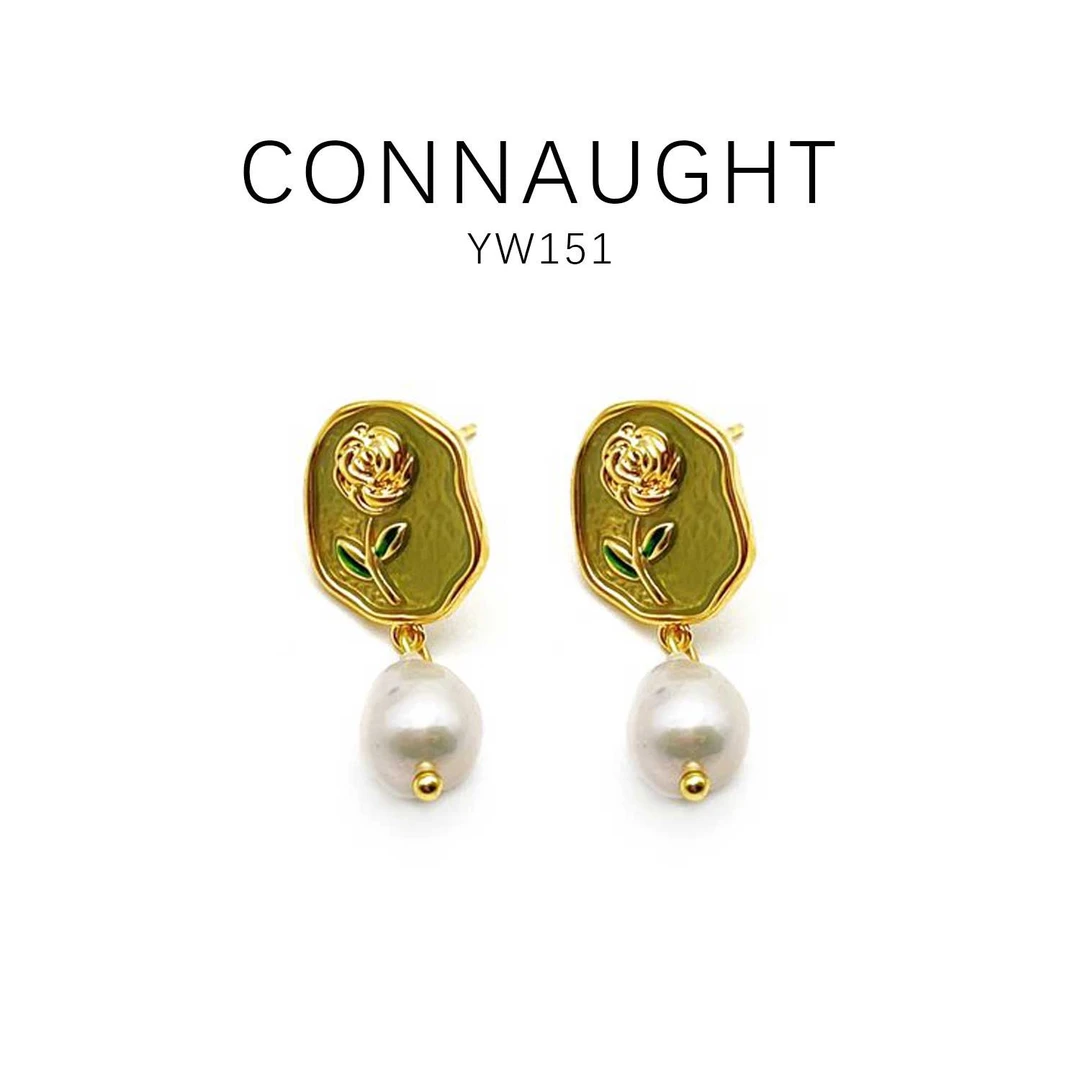 铜合金耳饰 时尚百搭简约耳饰-YW151