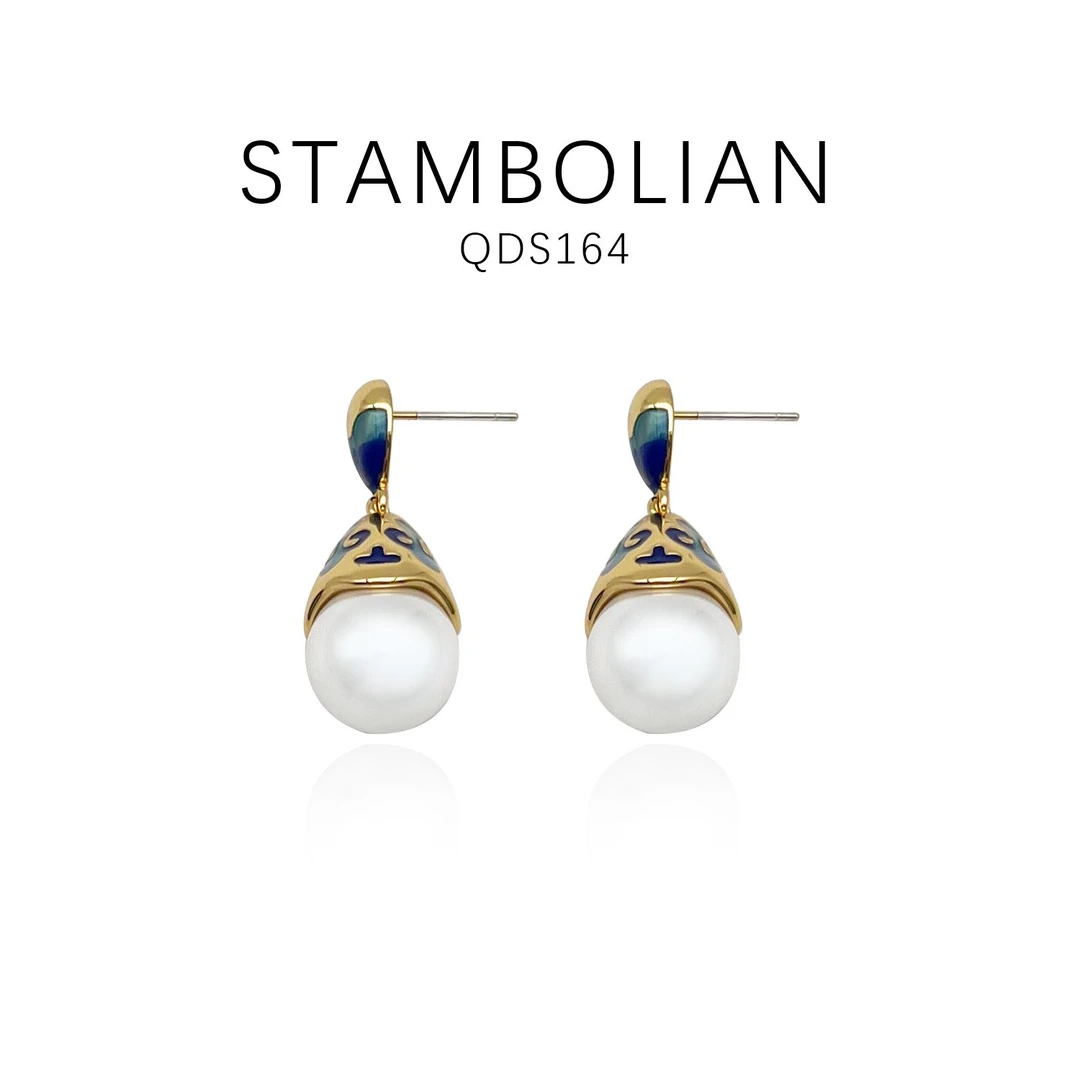 铜合金耳饰 雅时尚气质百搭耳饰~QDS179