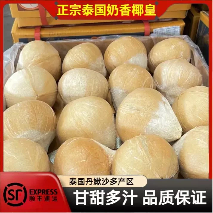 【顺丰包邮】泰国丹嫩沙多老树椰皇牛奶椰皇清甜可口当季新鲜水果