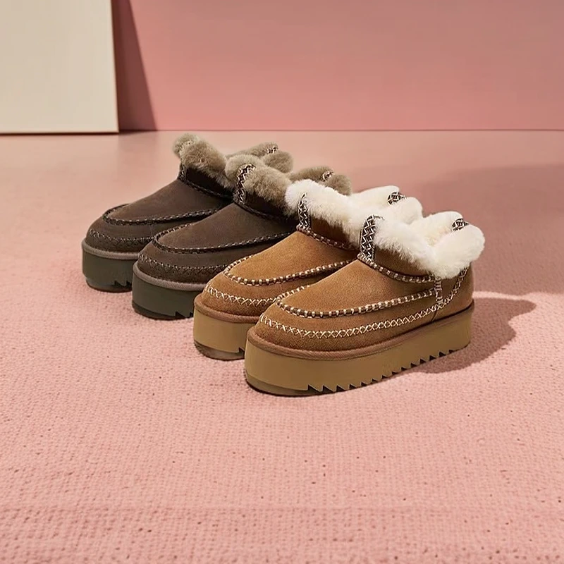 【大老板专属】阿尔派潮牌厚底雪地靴女冬季时尚保暖百搭