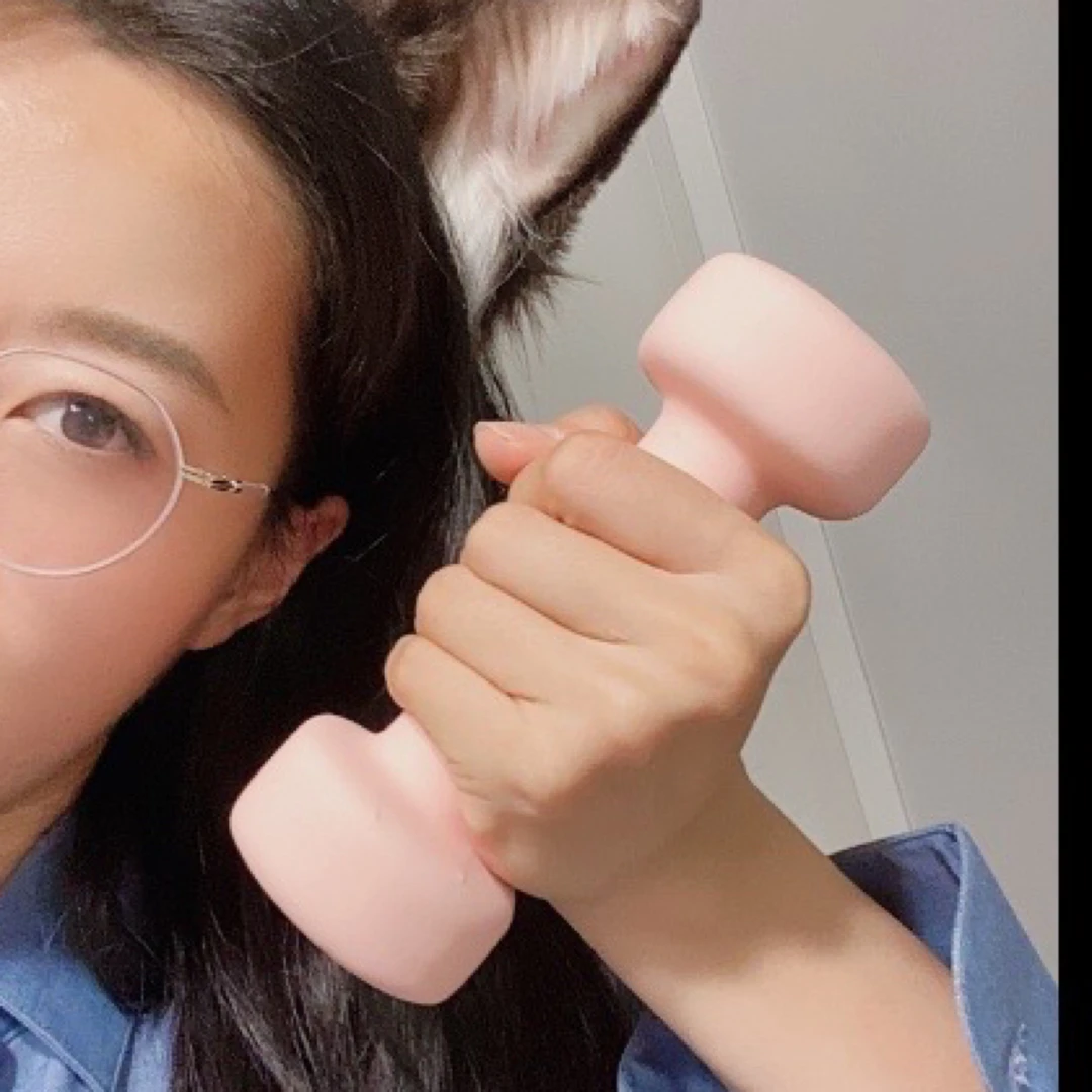 高品质浸塑铸铁哑铃（非粗笨灌沙劣质品！）随身携带防身破窗锤多用