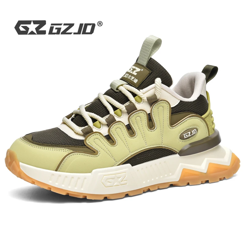 防滑透气运动风秋季时尚舒适潮鞋休闲鞋老爹鞋轻便网面鞋男鞋增高