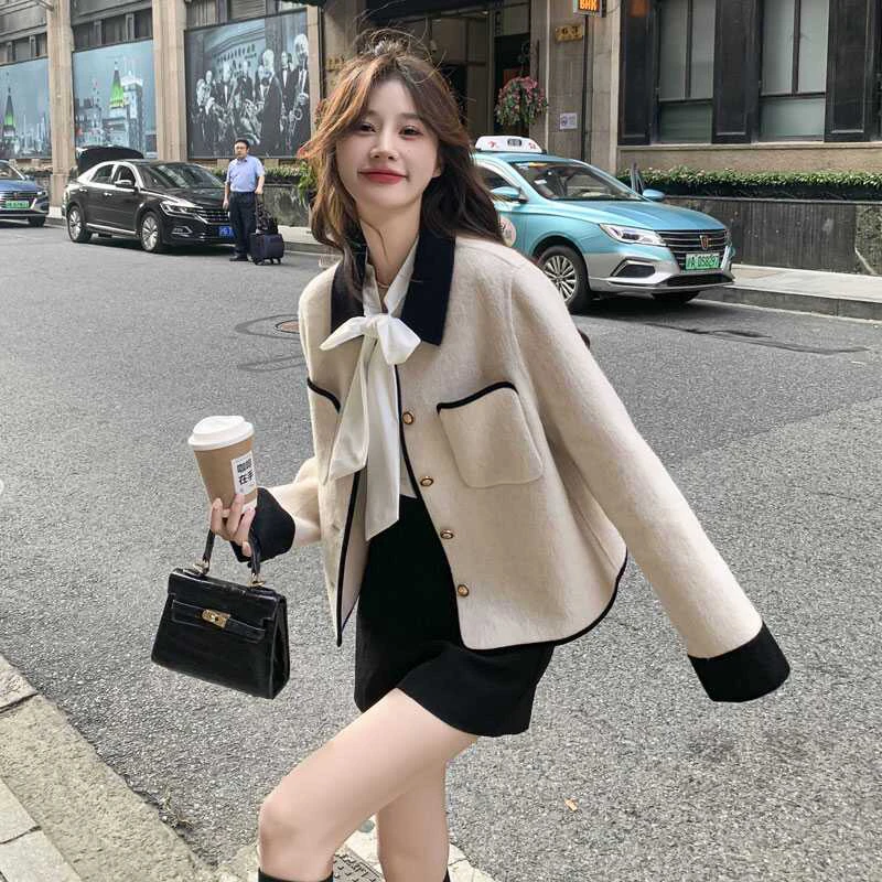 【199-369】四囍家单品单件百搭气质小香风外套