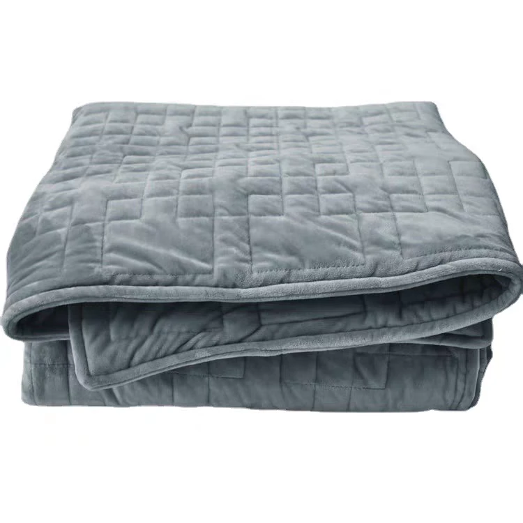 外贸出口深浅灰色不挑高克重水晶绒被套被子尺寸约150*200左右