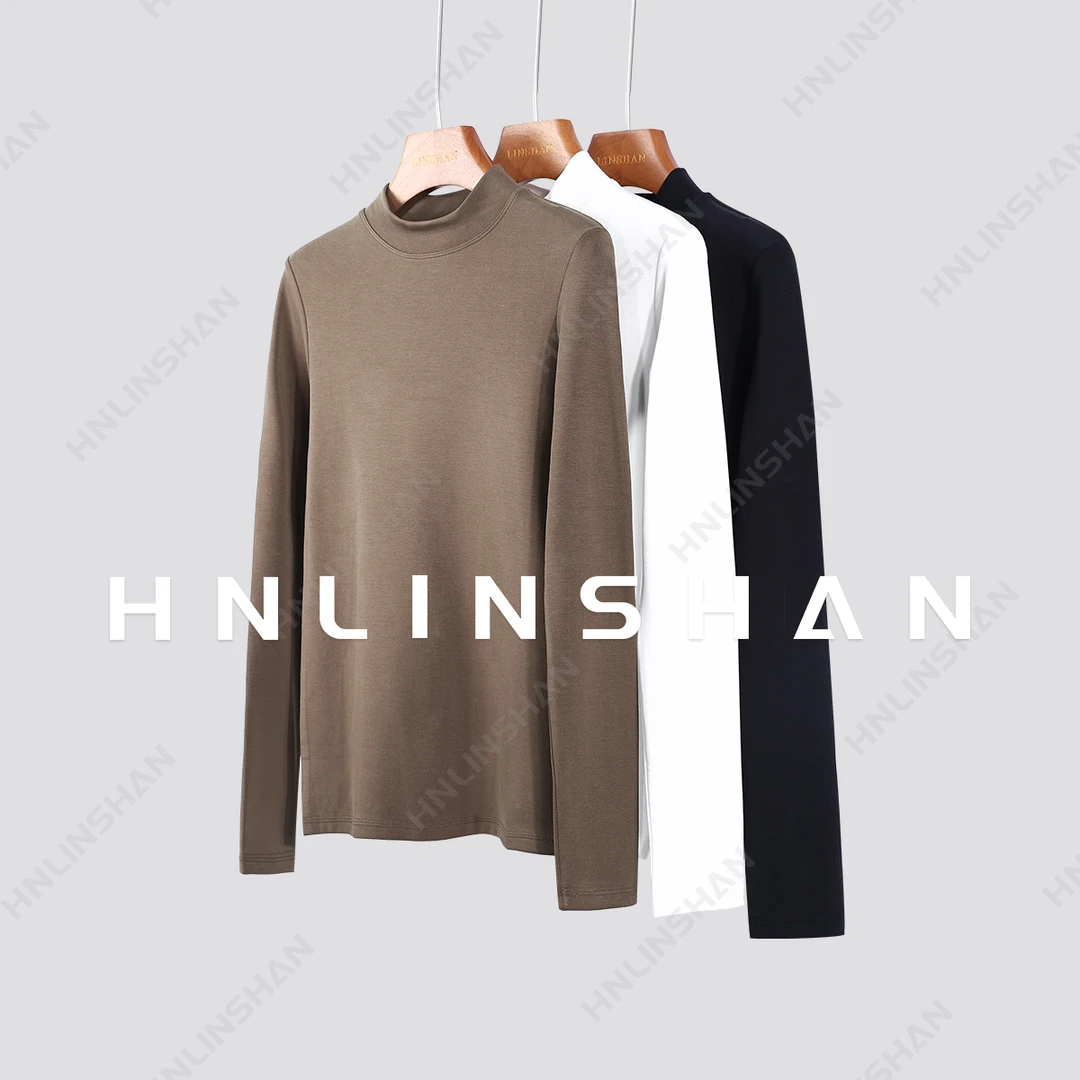 LS【超值热特姆】23冬季百搭时尚黑科技发热半高领打底衫23418202