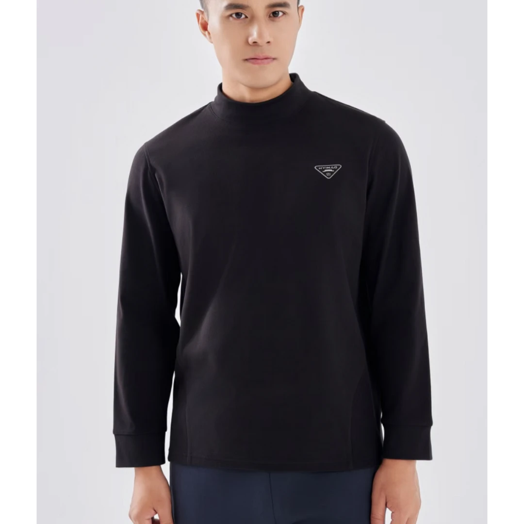 严选福利 男士中领打底衫长袖保暖内衣时尚秋衣上衣H22188