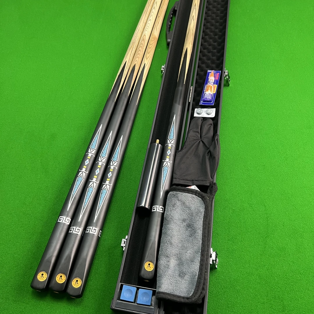 镭射战神一台球杆小头杆水标贴花中式台球杆性价比高推荐桌球杆