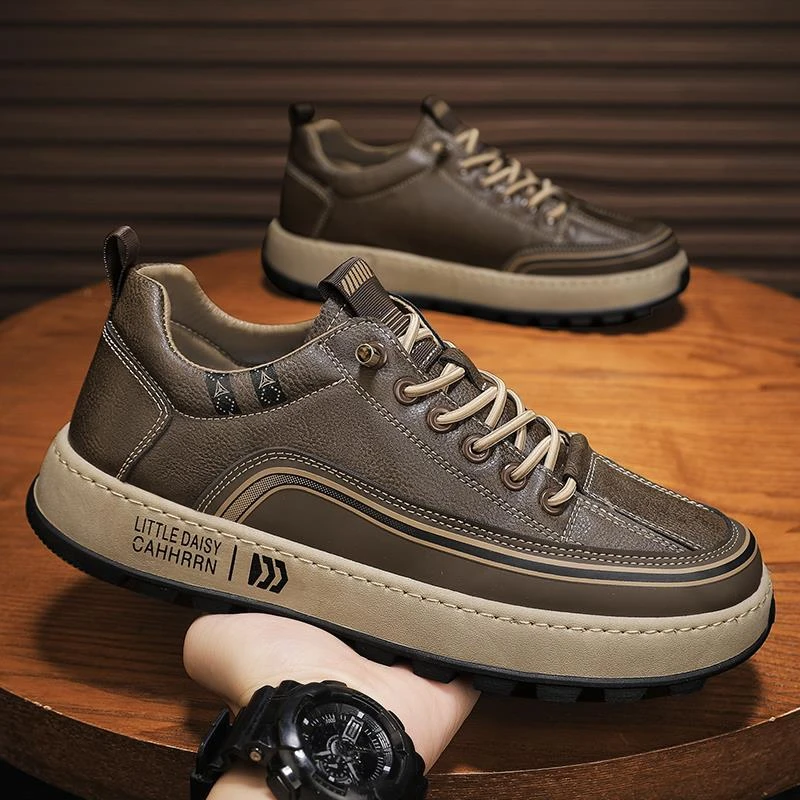 俞兆林男鞋2024新款秋运动休闲鞋低帮防水工作上班男士耐磨平板鞋